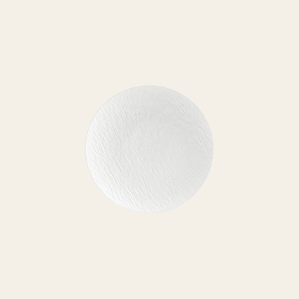 Rock Texture White, 8 in Plate, 1 piece