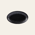 Rock Texture Black, 12 in Oval Platter, 1 piece