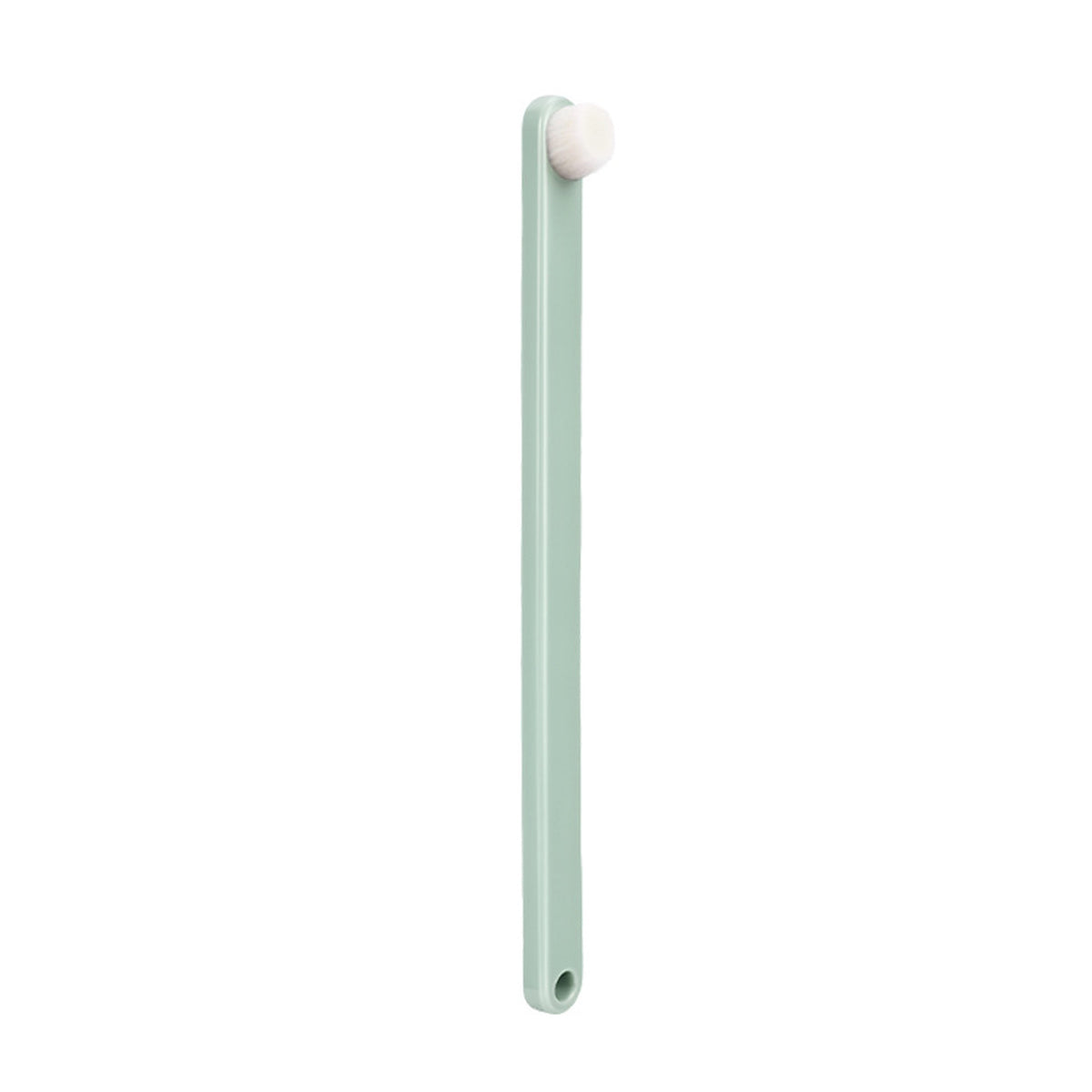 Sage green small-head pet toothbrush, full handle and brush head