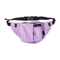 Taro purple dog walking waist bag, front view, white background