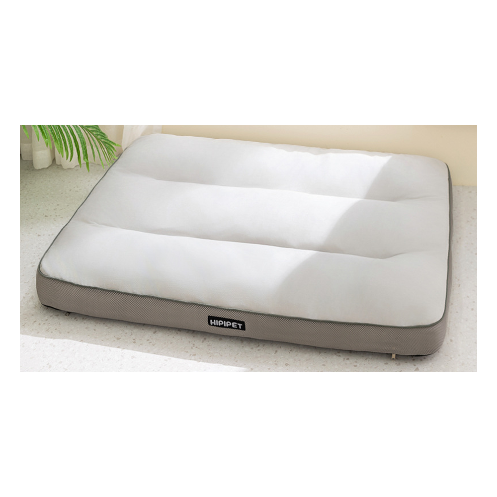 Waterproof Dog Mattress Bed with Removable Cover: Basic grey