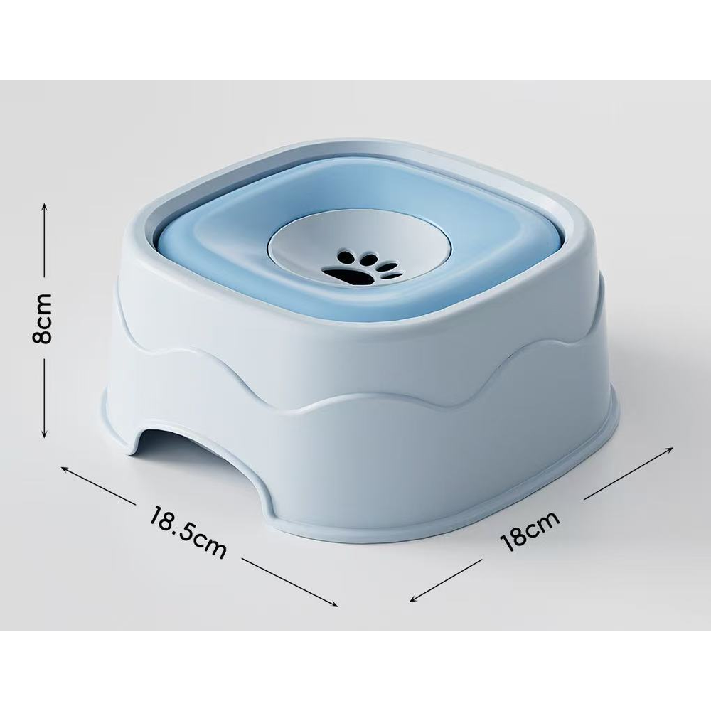 Rolling Ball Lick Bowl and 1 L Raised Bowl: Raised bowl 1 L, blue