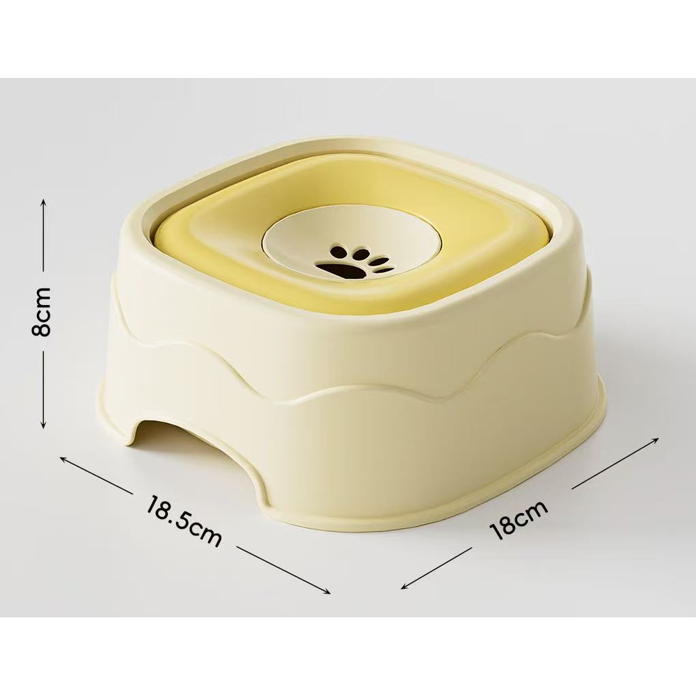 Rolling Ball Lick Bowl and 1 L Raised Bowl: Raised bowl 1 L, yellow