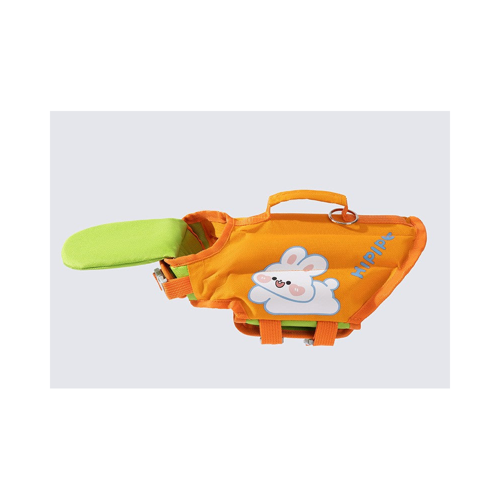 Dog Life Jacket: Orange rabbit