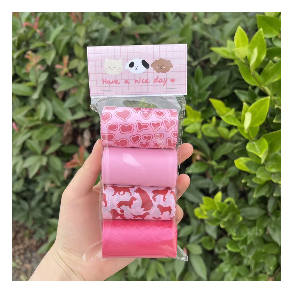 Scented Dog Poop Bags: Baby powder and unscented mix, 80 bags, 12 micron