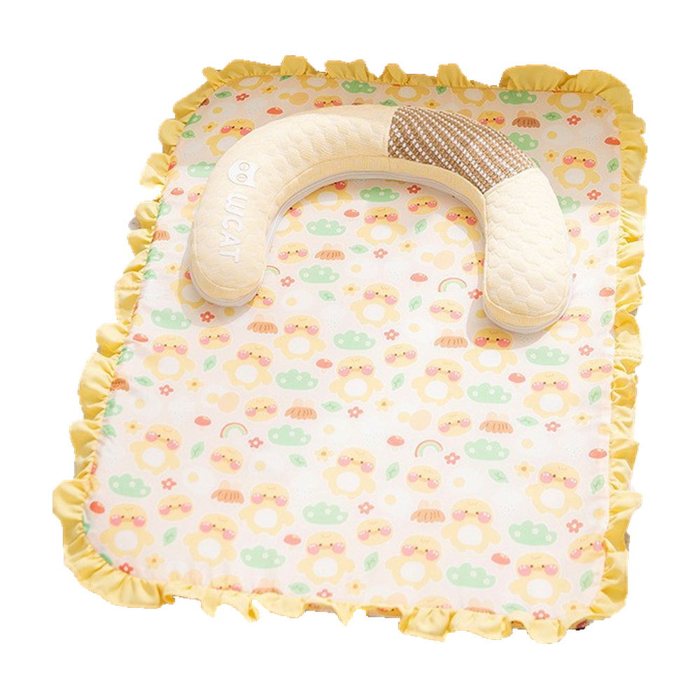 Waterproof Dog Mattress Bed with Removable Cover: Yellow duckling