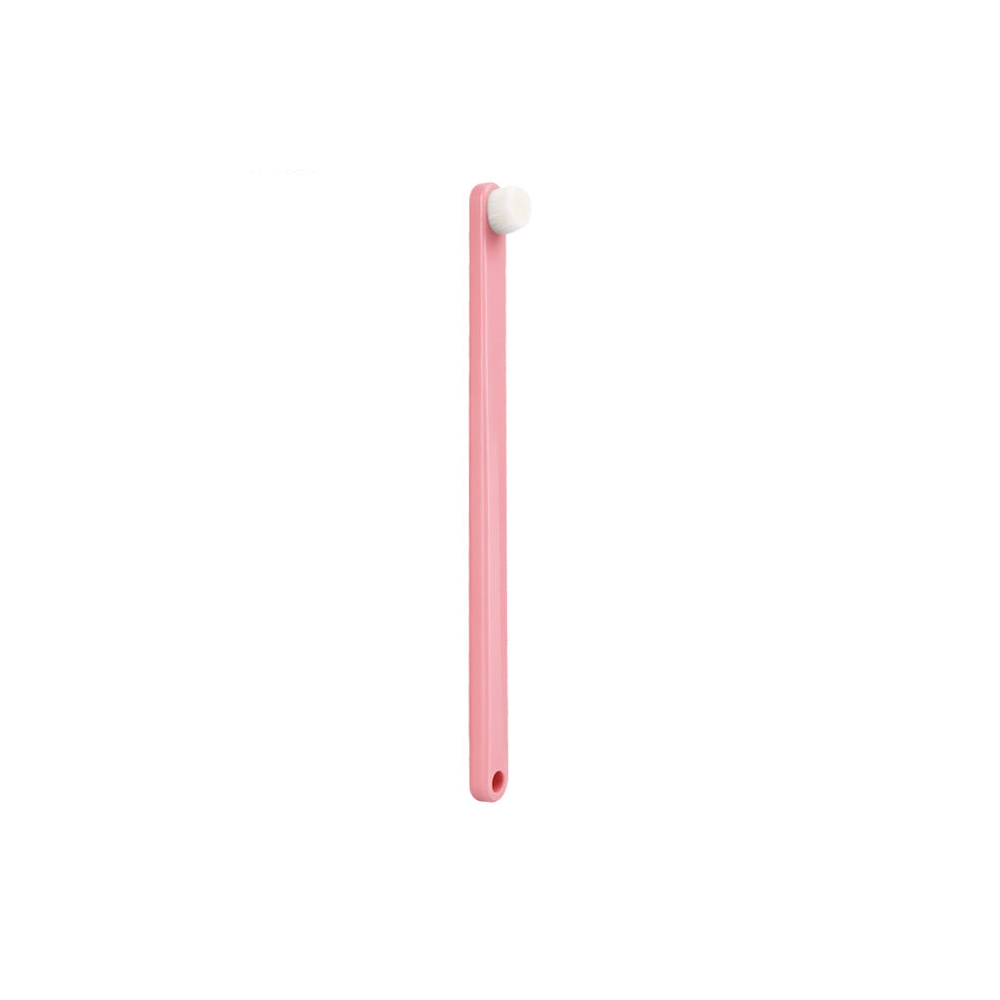 Pet Toothbrush with a Small Round Head and 9 mm Soft Filaments: Pink